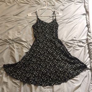 Old Navy black and white flower sun dress.